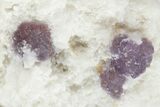 Purple, Stepped-Octahedral Fluorite on Quartz - Lupita Mine #210639-1
